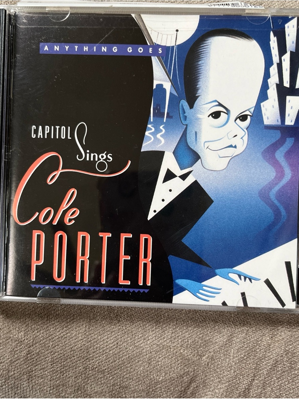 Sings Cole Porter CD - Blue/Black Artwork
